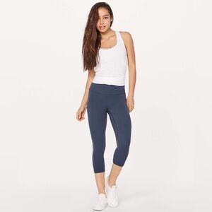 Lululemon Align Crop (19") in Mach Blue Size 4